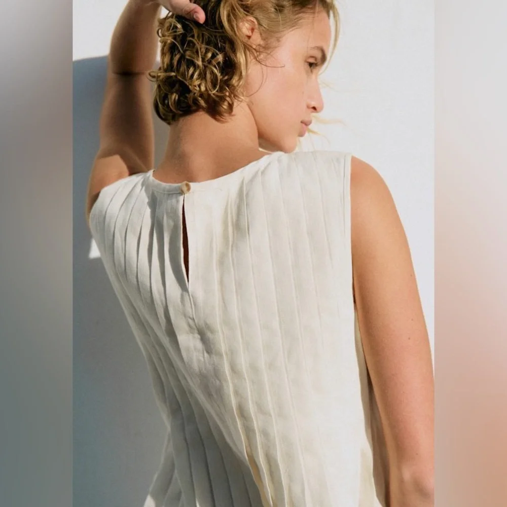 BNWT Sezane Molly Blouse - Ecru - Picture 3 of 6